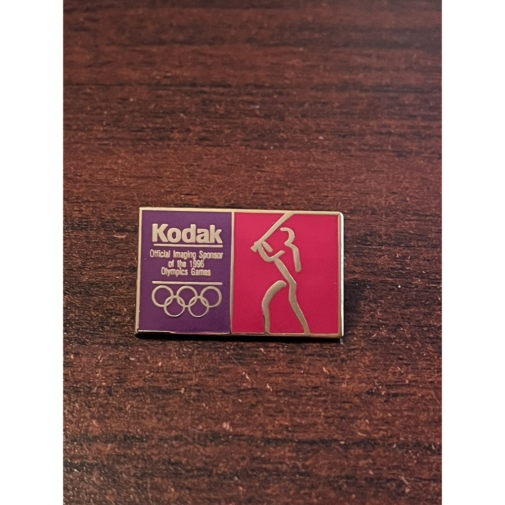 Vintage 1996 Atlanta Summer Olympics Kodak Baseball Event Lapel Hat Pin